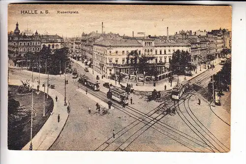 0-4000 HALLE / Saale, Riebeckplatz, 1925, Strassenbahn - Tram