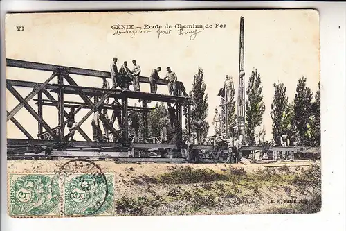 MILITÄR - Ausbildung französische Eisenbahn-Pioniere