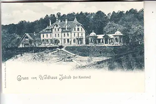 7750 KONSTANZ, Gruss vom Waldhaus Jakob, ca. 1905