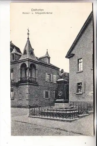 6522 OSTHOFEN, Kaiser - und Kriegerdenkmal, 1919