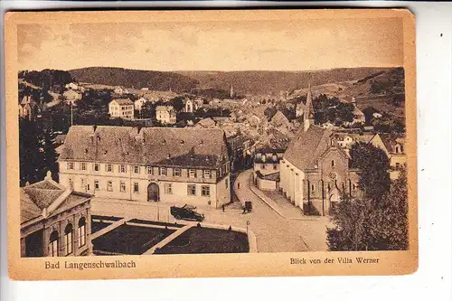 6208 BAD SCHWALBACH, Blick von der Villa Werner