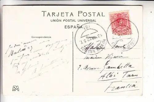 E 07000 PALMA DE MALLORCA, Muralla y Catedral, 1912