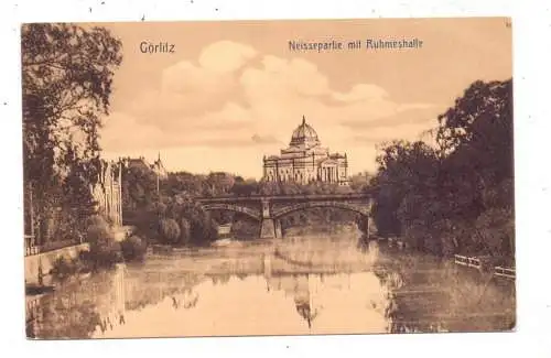 NIEDER-SCHLESIEN - GÖRLITZ / ZGORZELEC, Neissepartie mit Ruhmeshalle