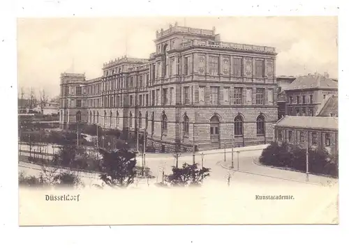 4000 DÜSSELDORF, Kunstacademie, ca, 1905, ungeteilte Rückseite