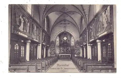 F 67500 HAGENAU / HAGUENAU - MARIENTHAL, Inneres der St. Josephskapelle, 1911, Verlag: De Tulp - Haarlem / NL