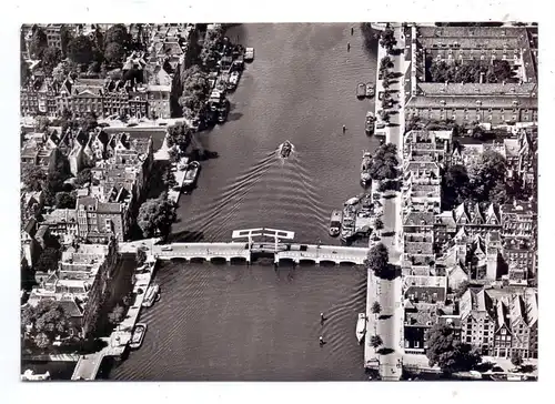 AMSTERDAM, KLM Luchtopname, Amstel met Magere Brug