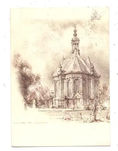 ZUID-HOLLAND - DEN HAAG, Nieuwe Kerk, Tekening