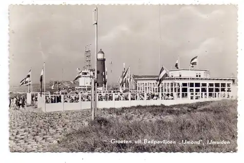 NOORD-HOLLAND - IJMUIDEN, Badpaviljoen, 1956, Vuurtoren