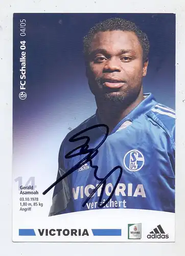 SPORT - FUSSBALL - SCHALKE 04, GERALD ASAMOAH, Autogramm