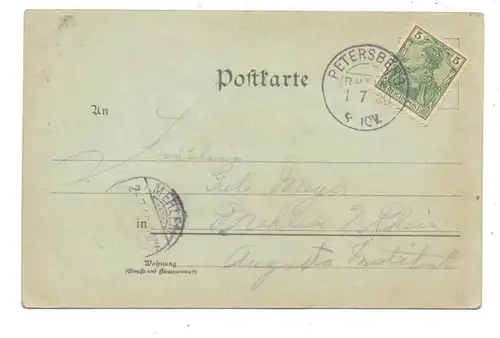 5480 REMAGEN - ROLANDSWERTH, Rolandsbogen, Mondscheinkarte 1900