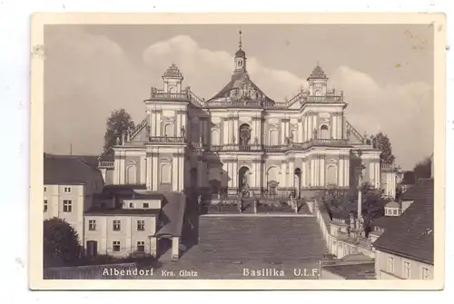 NIEDER-SCHLESIEN - ALBENDORF / WAMBIERZYCE (Glatz), Basilika U.L.F., kl. Druckstelle