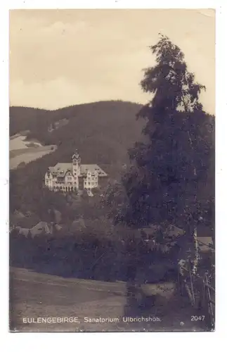 NIEDER - SCHLESIEN - STEINSEIFERSDORF / ROSCISZOW, Sanatorium Ulbrichshöh, kl. Druckstelle