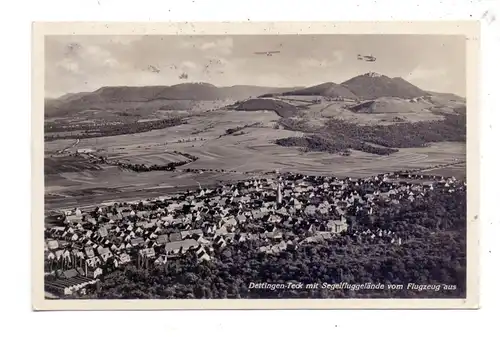 SEGELFLIEGEN - Segelflieger, Dettlingen / Teck, Segelfluggelände vom Flugzeug aus