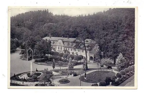 NIEDER - SCHLESIEN - BAD KUDOWA / KUDOWA ZDROJ, Kurpark mit Schloss, 1933