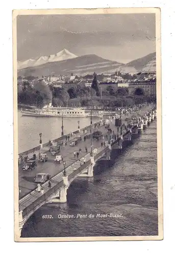 CH 1200 GENF / GENEVE GE, Pont du Mont - Blanc, 1933, Oldtimer