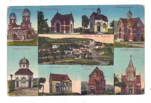 NIEDER-SCHLESIEN - WARTHA / BARDO, 8 verschiedene Kapellen und Kirchen, 1921