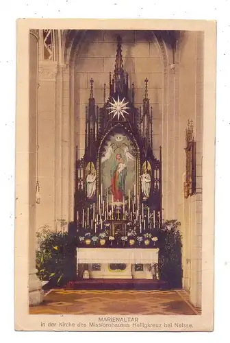 OBER-SCHLESIEN - NEISSE / NYSA, Missionshaus Heiligkreuz, Marienaltar