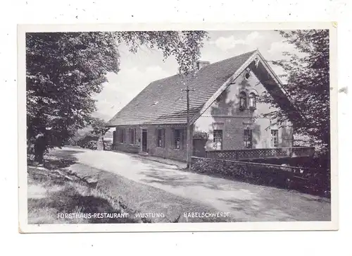 NIEDER - SCHLESIEN - HABELSCHWERDT / BYDTRZYCA KLODZKA, Forsthaus - Restaurant Wüstung, 1931