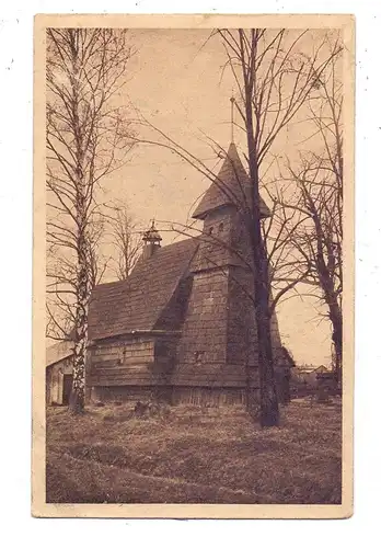 OBER-SCHLESIEN - LESCHCZIN / LESZCZYNY, Kreis Rybnik, Holzkirche