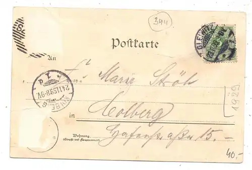 OBER-SCHLESIEN - MYSLOWITZ / MYSLOWICE, Dreikaiserecke 1898, Eisenbahn-Grenzbrücke, russ. Zollkammer