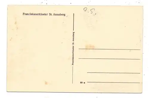 OBER-SCHLESIEN - SANKT ANNABERG / GORA SWIETEJ ANNY,. Franziskanerkloster, Luftaufnahme