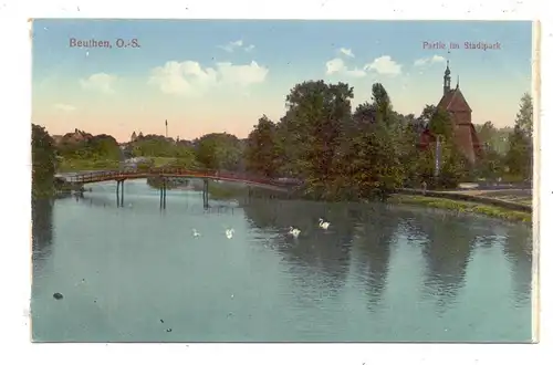 OBER-SCHLESIEN - BEUTHEN / BYTOM, Partie im Stadtpark