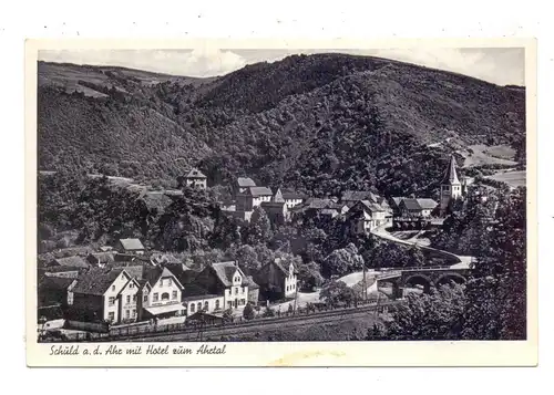 5489 SCHULD, Ortsansicht mit Hotel zum Ahrtal, 1952