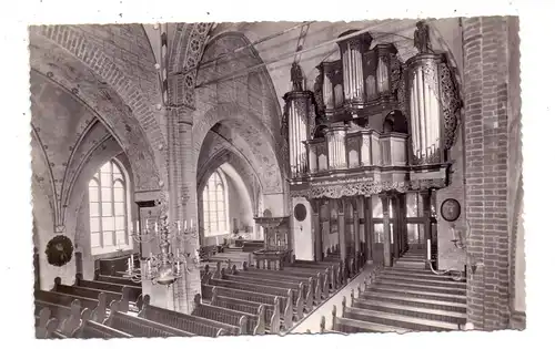 2410 MÖLLN, St. Nicolai Kirche, Blick von der Kanzel, Orgel