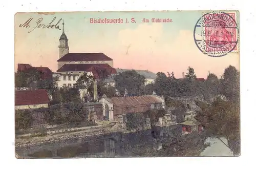 0-8400 BISCHOFSWERDA, Am Mühlteich, 1910