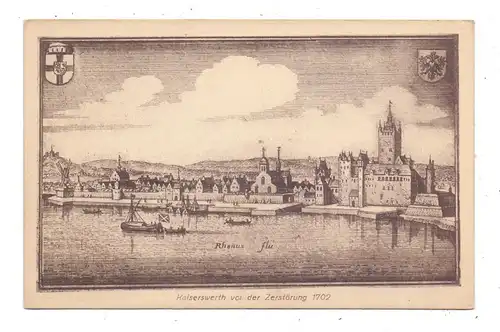 4000 DÜSSELDORF - KAISERSWERTH, Historische Ansicht, 1702