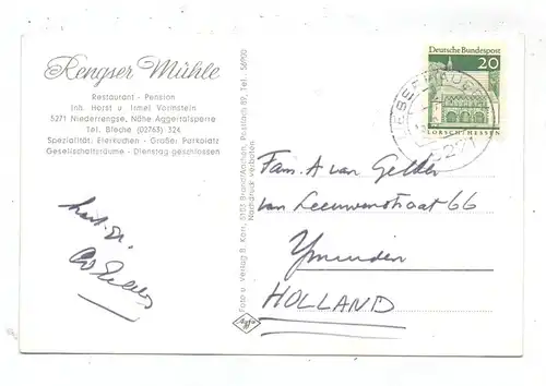 5275 BERGNEUSTADT - NIEDERRENGSE, Restaurant Rengser Mühle