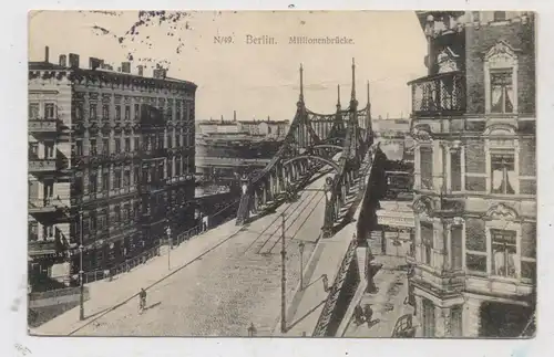 1000 BERLIN - GESUNDBRUNNEN, Millionenbrücke, 1904