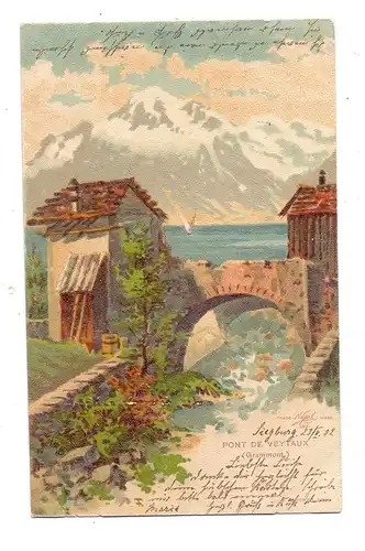 CH 1820 VEYTAUX VD, Pont de Veytaux (Grammont), 1902