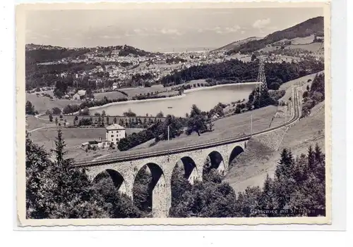 CH 9000 SANKT GALLEN - WINKELN SG, Gübsensee, Blick zur Stadt