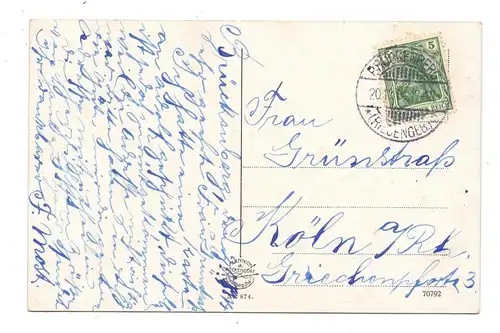 NIEDER-SCHLESIEN - KRUMMHÜBEL / KARPACZ, Kleiner Teich  mit Baude, 1914