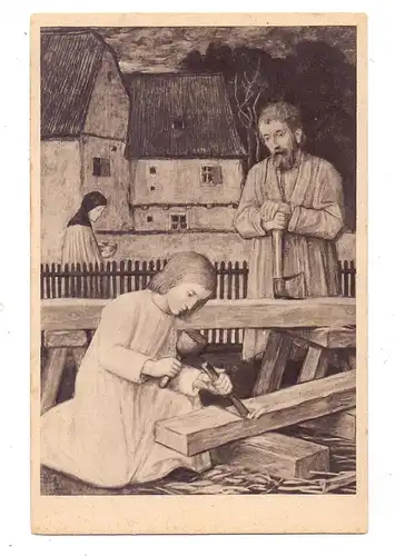 5300 BONN, Südstadt, Kirche St. Elisabeth, St. Joseph-Altar, Nazareth von Prof. Matthäus Schiestl