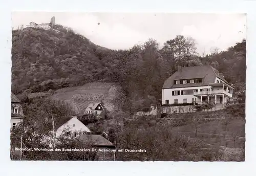 5340 BAD HONNEF - RHÖNDORF, Wohnhaus Konrad Adenauer, Drachenfels, Ende 50er Jahre