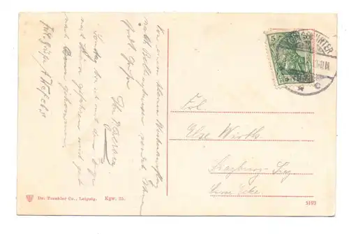 5330 KÖNIGSWINTER, Drachenburg, 1912, Trenkler, Ecken min berieben