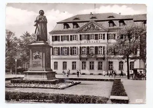 5300 BONN, Beethoven Denkmal und Hauptpost