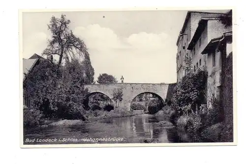 NIEDER-SCHLESIEN - BAD LANDECK / LADEK ZDROJ, Johannesbrücke, Stengel
