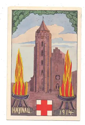 NIEDER - SCHLESIEN - HAYNAU / CHOJNOW, Rot-Kreuz-Karte 1914