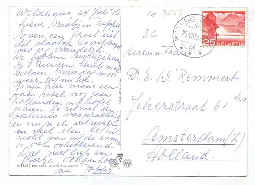 CH 9658 WILDHAUS SG, Ortsansicht, 1956
