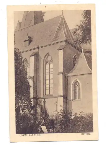 5463 UNKEL, Kirche mit Friedhof