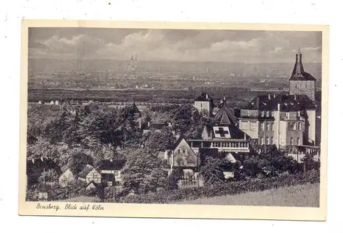 5060 BERGISCH GLADBACH - BENSBERG, Blick auf Köln, Lazarett