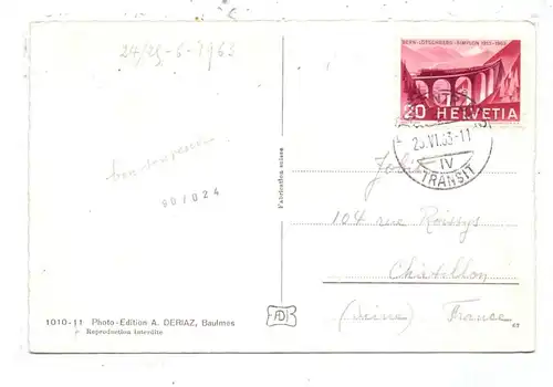 CH 2900 PORRENTRUY / PRUNTRUT, Vue airienne / Luftaufnahme, 1963