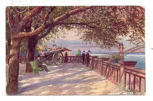 5300 BONN, Am Alten Zoll, Künstler-Karte 1913