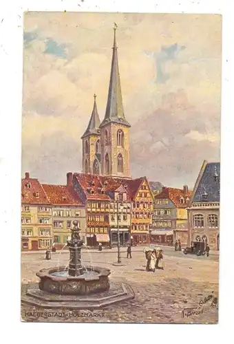 0-3600 HALBERSTADT, Holzmarkt, TUCK Oilette