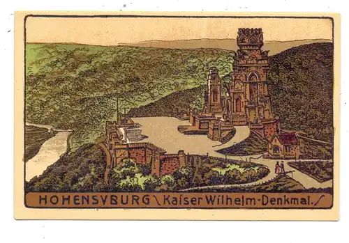 4600 DORTMUND - HOHENSYBURG, Kaiser - Wilhelm - Denkmal, Steindruck