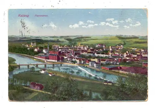 4300 ESSEN - KETTWIG, Panorama 1923, franz. Militärpost