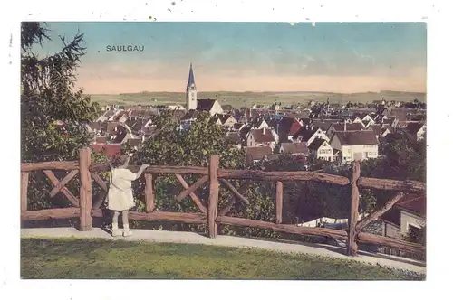 7968 BAD SAULGAU, Panorama mit Mädchen